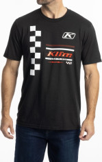 Tricou Checkered Flag Tri-blend Black White 25