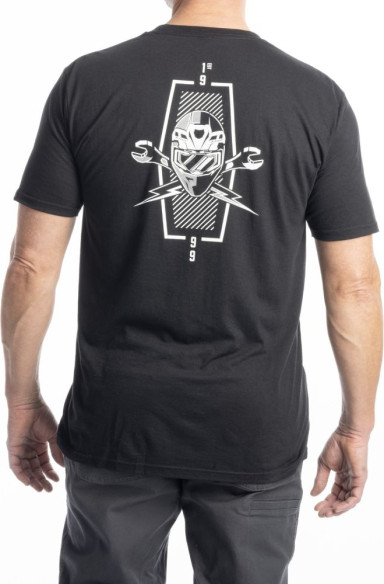 Tricou Petrol Tri-blend Black White25