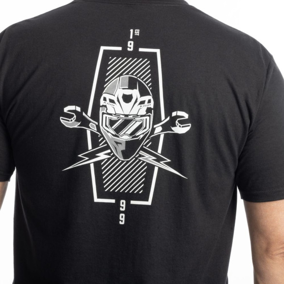 Tricou Petrol Tri-blend Black White25
