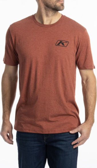 Tricou Rippin Tri-Blend Heathered Russet Black 25