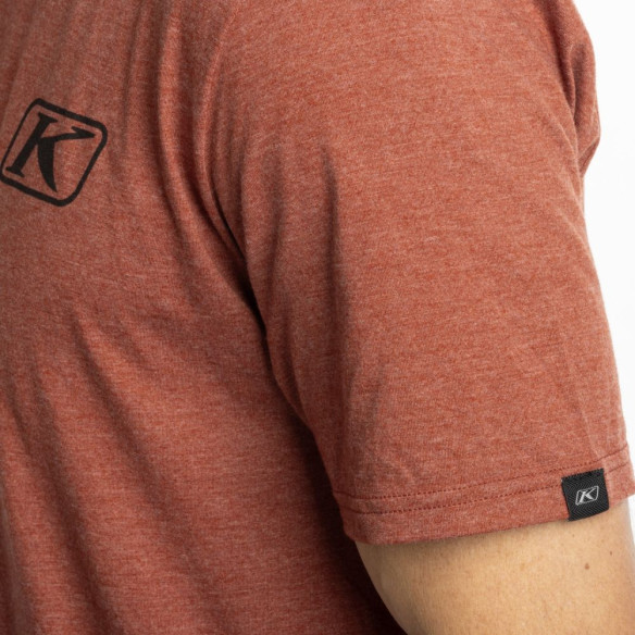 Tricou Rippin Tri-Blend Heathered Russet Black 25