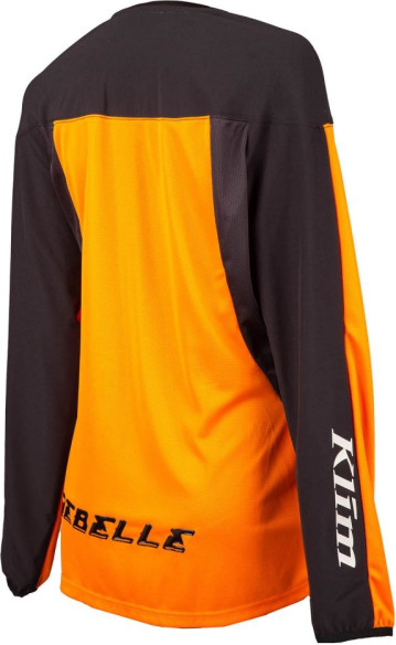 Tricou Moto MX Enduro Dama Rebelle Ember Orange Black 25