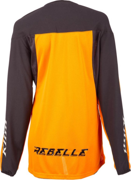 Tricou Moto MX Enduro Dama Rebelle Ember Orange Black 25