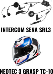 Combo Casca NEOTEC GRASP TC-10 Intercom Sena SRL3