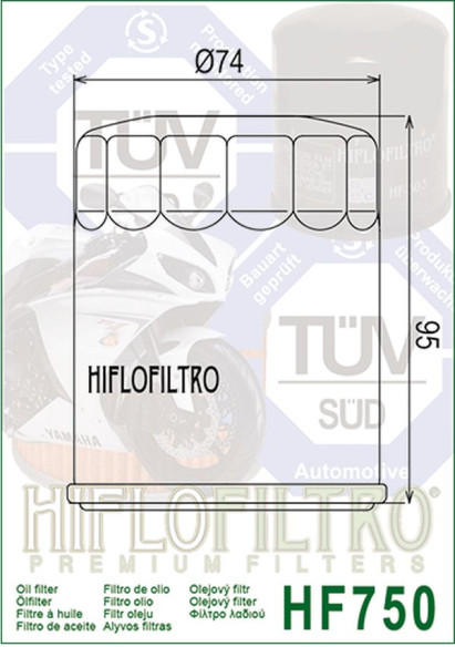 Filtru Ulei HF750 Moto