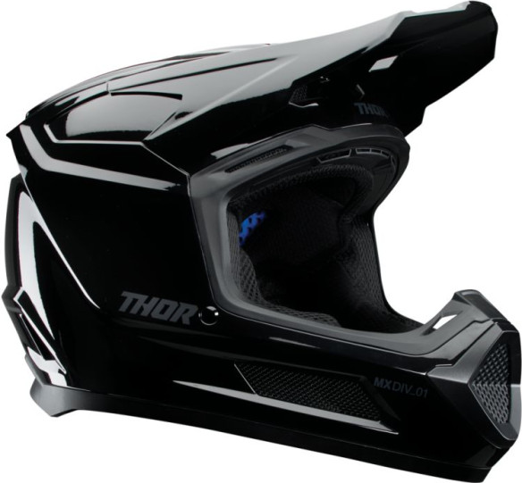 Casca Moto MX Enduro Copii Fleet Blackout Gloss Black 25