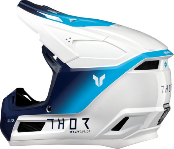 Casca Moto MX Enduro Copii Fleet Storm White Navy 25