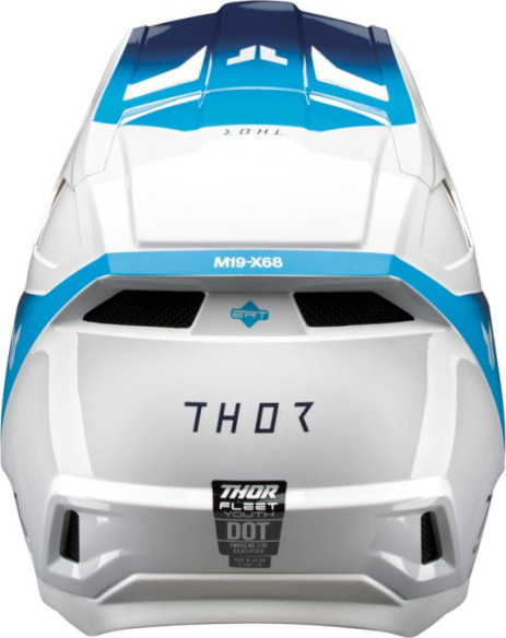 Casca Moto MX Enduro Copii Fleet Storm White Navy 25