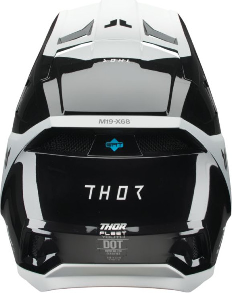 Casca Moto MX Enduro Copii Fleet Storm Black White 25