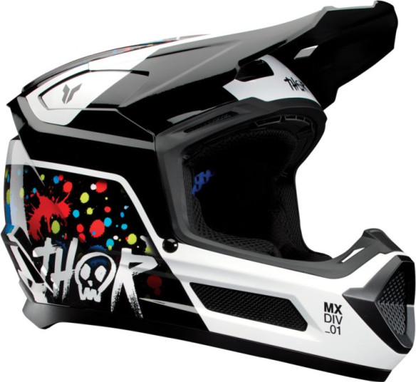 Casca Moto MX Enduro Copii Fleet Splat Black 25
