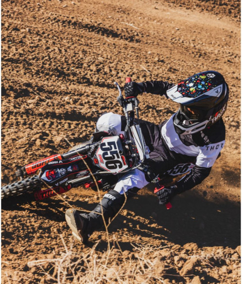 Casca Moto MX Enduro Copii Fleet Splat Black 25