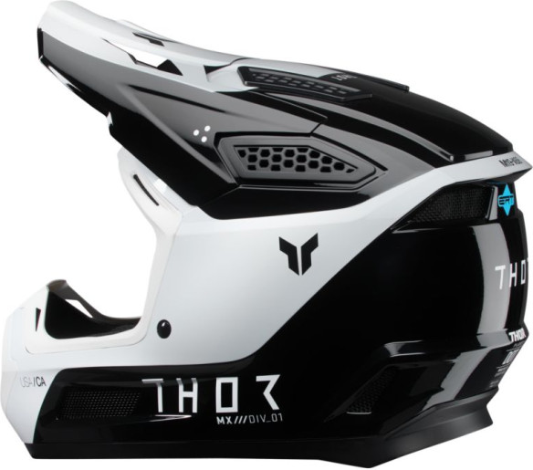 Casca Moto MX Enduro Fleet Storm Black White 25