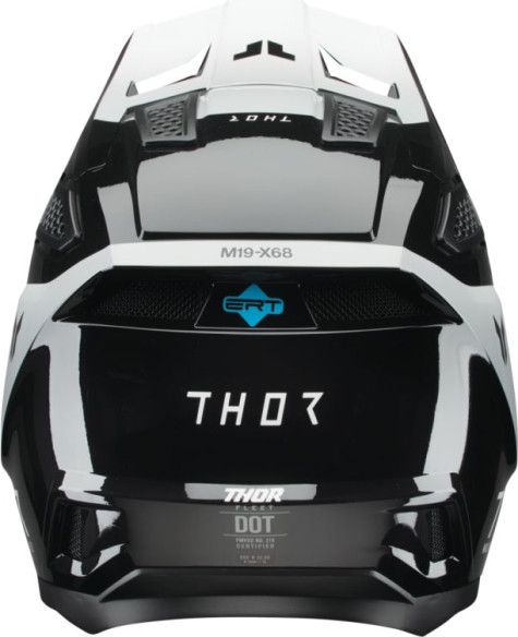 Casca Moto MX Enduro Fleet Storm Black White 25