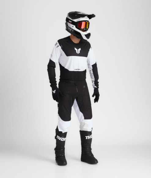 Casca Moto MX Enduro Fleet Storm Black White 25