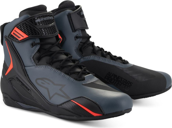 Ghete Moto Faster V4 Black Grey Red 25