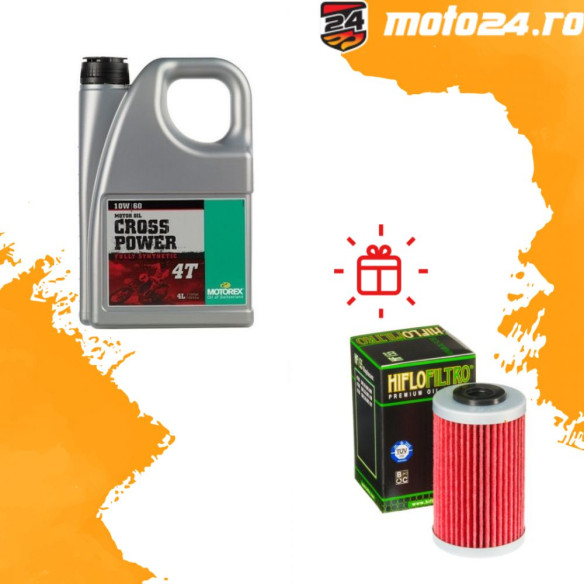 Oferta Cross Power 10W60 4L Bonus Filtru Ulei Hiflofiltro la alegere (Max.35 Ron)