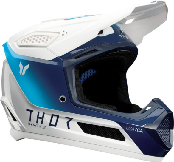 Casca Moto MX Enduro Fleet Storm White Navy 25
