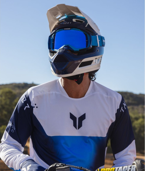 Casca Moto MX Enduro Fleet Storm White Navy 25