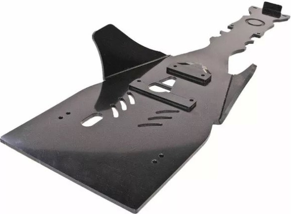 Central Skid Plate Black, Blue