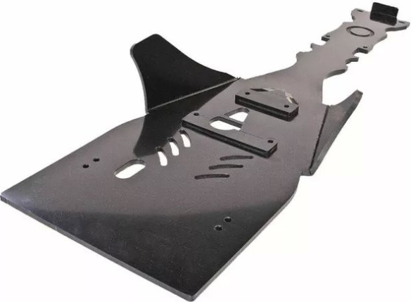 Central Skid Plate Black, Red