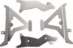 Radiator Braces Aluminum, Red, Silver