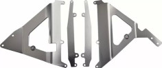 Radiator Braces Aluminum, Red, Silver