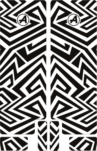 Fork Decal Black, Opaque