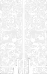 Fork Decal White, Opaque