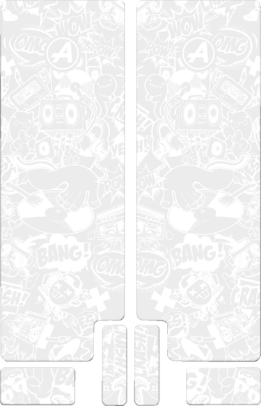 Fork Decal White, Opaque
