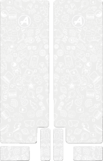 Fork Decal White, Opaque