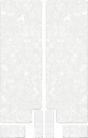 Fork Decal White, Opaque