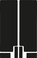 Fork Decal Black, Gloss