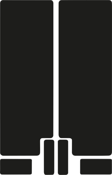 Fork Decal Black, Gloss