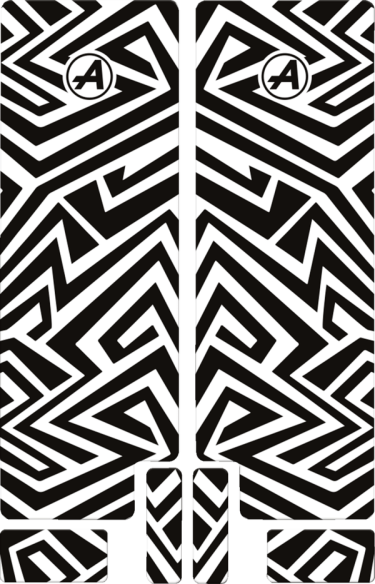 Fork Decal Black, Gloss