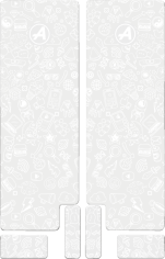 Fork Decal White, Gloss