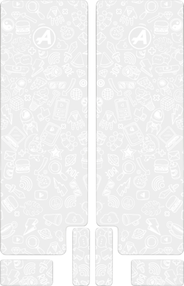 Fork Decal White, Gloss