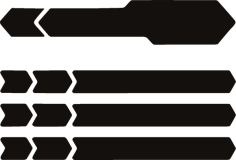 Chain Protector Decal Black, Gloss