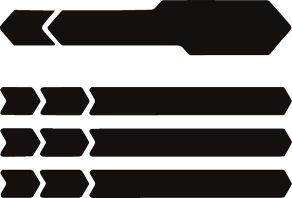 Chain Protector Decal Black, Gloss