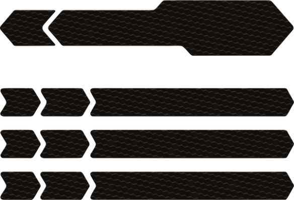 Chain Protector Decal Black, Gloss