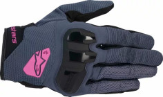 Women's Chrome Gloves Blue, Black
