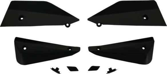 Mtb Deflector & Plug Set Black