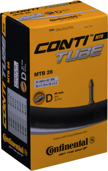 Contitube Mtb Bicycle Tube Black