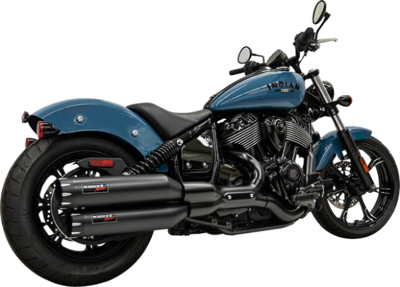4'' Slip-on Mufflers Black