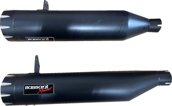 4'' Slip-on Mufflers Black