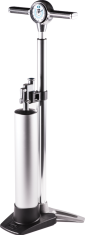Analog Floor Pump Silver
