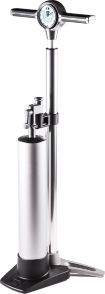 Analog Floor Pump Silver
