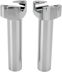 Forged Aluminum Handlebar Risers Silver