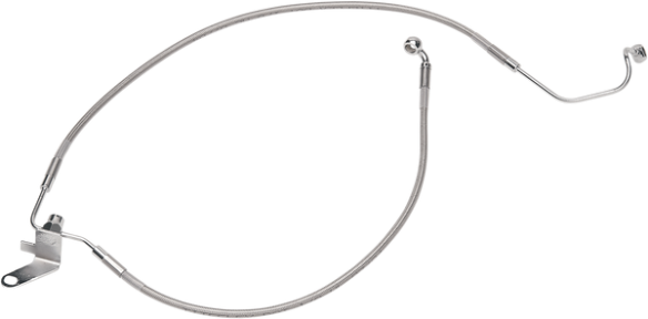 Stainless Steel Brake Line Kit Silver, Clear-coated