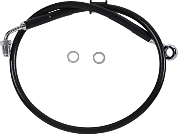 Stainless Steel Brake Line Kit Black, Vinyl Coated