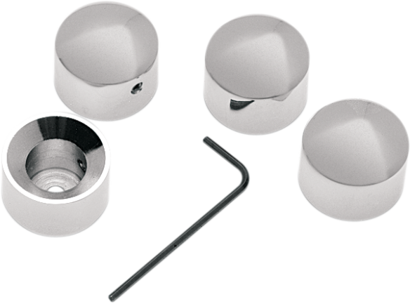 Die-cast Head Bolt Covers Silver